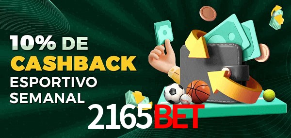 10% de bônus de cashback na 2165bet