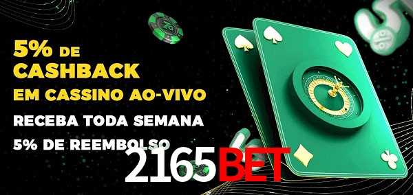 Promoções do cassino ao Vivo 2165bet